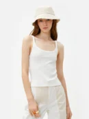 Plain Cotton Undershirt - Wide Neck