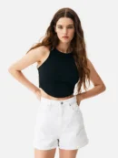 Regular-Fit Denim Bermuda Shorts